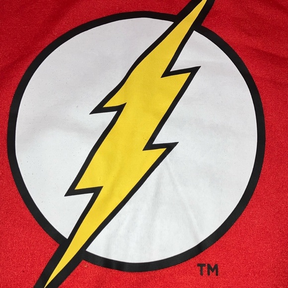 The Flash DC fleece hoodie sweater with Lightning Bolt - Picture 4 of 15